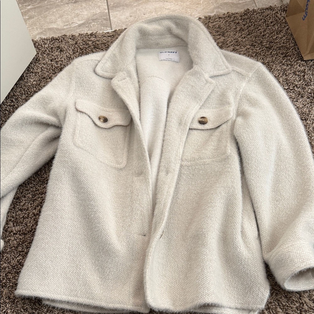 Old Navy Light Gray Utility Jacket